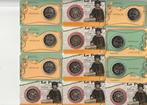 12 COINCARDS 3X ART NOUVEAU VL+FR+3X VL+FR VROUWEN, Ophalen of Verzenden