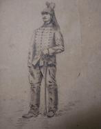 2 dessins anciens signés Raffet. Militaria, Enlèvement ou Envoi