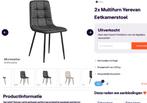 Yerevan stoelen microleder, Huis en Inrichting, Stoelen, Ophalen, Nieuw, Grijs, Vier
