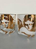 2 Glazen vazen met engel., Diversen, Ophalen of Verzenden