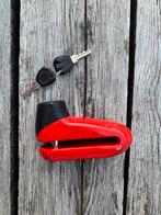 schijfremslot - abus - rood, Motoren, Accessoires | Sloten, Ophalen of Verzenden, Zo goed als nieuw