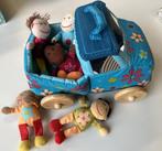 Stoffen autootje met poppetjes, Enlèvement ou Envoi, Comme neuf, Autres types