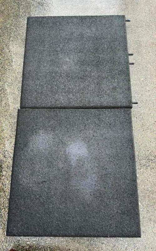Rubberen tegels ca 50x50x6,5 speeltoestel dak ed ruim 20m2, Tuin en Terras, Tegels en Klinkers, Gebruikt, Ophalen