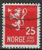 Norvège 1926-1929 - Yvert 117 - Lion et chiffre de vale (ST), Timbres & Monnaies, Timbres | Europe | Scandinavie, Envoi, Norvège