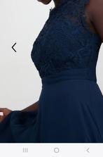 Donkerblauwe stijlvolle lange jurk,maat 46., Kleding | Dames, Gelegenheidskleding, Ophalen of Verzenden, Zo goed als nieuw, Maat 46/48 (XL) of groter