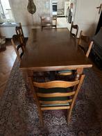 Table + 6 chaise chene massif, Maison & Meubles, Salles à manger complètes, Enlèvement, Comme neuf