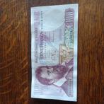 100 fr België zeer mooi bijna unc, Ophalen of Verzenden