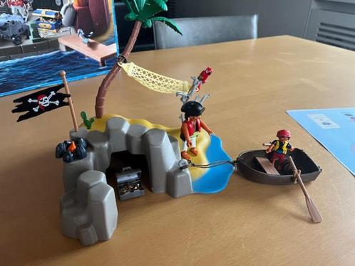 Playmobil 4139 compactset Pirateneiland, Kinderen en Baby's, Speelgoed | Playmobil, Gebruikt, Complete set, Ophalen of Verzenden