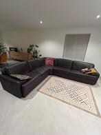 Hoeksalon Leder antracietgrijs, Ophalen, Gebruikt, Leer