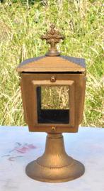 lanterne religieuse en bronze sur pied, Ophalen of Verzenden