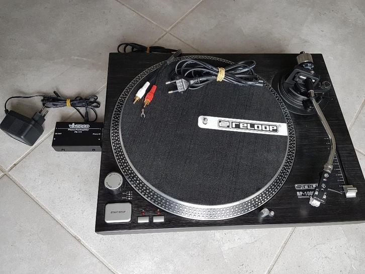 Set Reloop RMP 1000 MK3 Professional Turntable + flightcase, Muziek en Instrumenten, Dj-sets en Draaitafels, Zo goed als nieuw