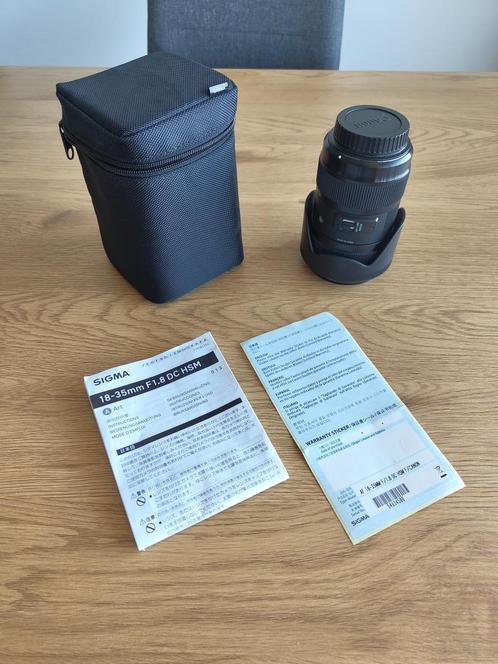 Sigma 18-35mm f/1.8 DC HSM Art Canon EF vatting, Audio, Tv en Foto, Foto | Lenzen en Objectieven, Zo goed als nieuw, Groothoeklens