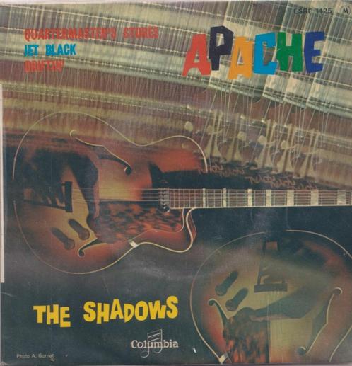 The Shadows – Apache / Jet black + 2 – Single - EP, Cd's en Dvd's, Vinyl Singles, Gebruikt, Single, Pop, 7 inch, Ophalen of Verzenden