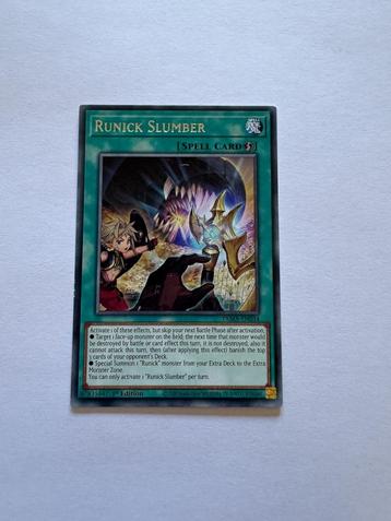 Yu-Gi-Oh! Runick Slumber - Tactical Masters - beschikbaar voor biedingen