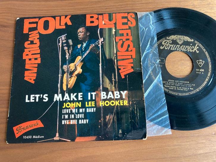 John Lee Hooker - Let's Make It Baby, Cd's en Dvd's, Vinyl Singles, EP, Jazz en Blues, 7 inch, Ophalen of Verzenden