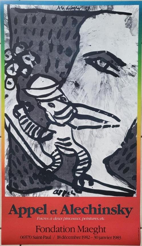 Karel Appel - Pierre Alechinsky - Galerie Maeght - Jaren 80, Antiek en Kunst, Kunst | Litho's en Zeefdrukken, Verzenden