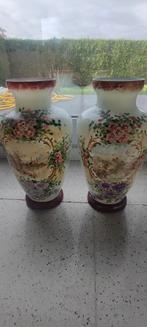 paar geëmailleerde opaline vazen, Ophalen of Verzenden