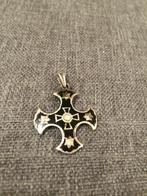 Hangertje Keltisch Kruis met Zilver, Ophalen of Verzenden, Zo goed als nieuw, Zilver, Zilver