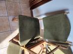 Gratis 6 houten stoffen stoelen wegens sterfgeval dringend, Huis en Inrichting, Ophalen, Gebruikt, Overige kleuren, Vijf, Zes of meer stoelen