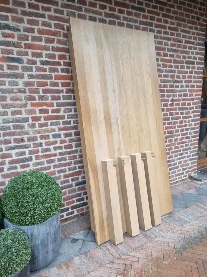 Eiken eettafel, Huis en Inrichting, Tafels | Eettafels, Zo goed als nieuw, Ophalen of Verzenden