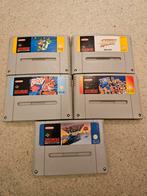 Super Nintendo 16bit, 5 spelletjes, incl handleidingen, Games en Spelcomputers, Games | Nintendo Super NES, Ophalen of Verzenden