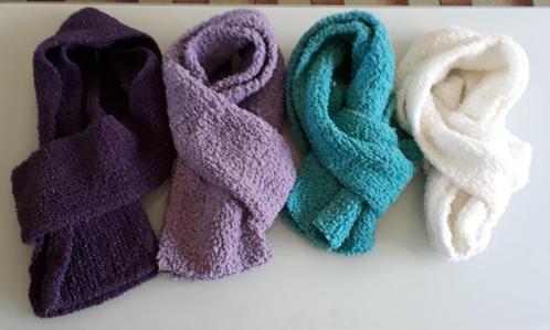 Set van 4 sjaals, Kleding | Dames, Mutsen, Sjaals en Handschoenen, Nieuw, Sjaal, Verzenden