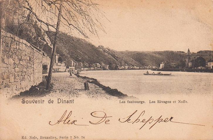 1900 - BELGIË - Dinant, Neffe: Faubourgs & Rivages, Verzamelen, Postkaarten | België, Gelopen, Namen, Voor 1920, Verzenden