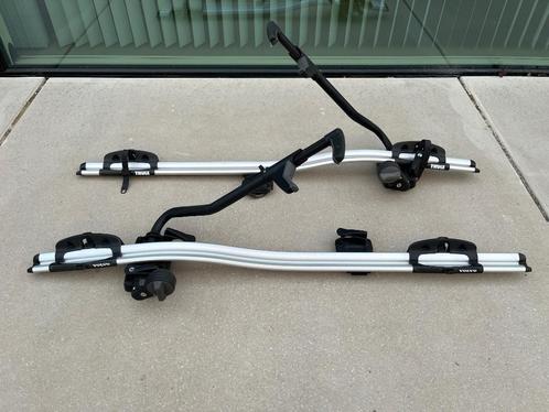 2 Thule PRORIDE 591 fietsendrager dak, Auto diversen, Fietsendragers, Gebruikt, Dakdrager, Ophalen