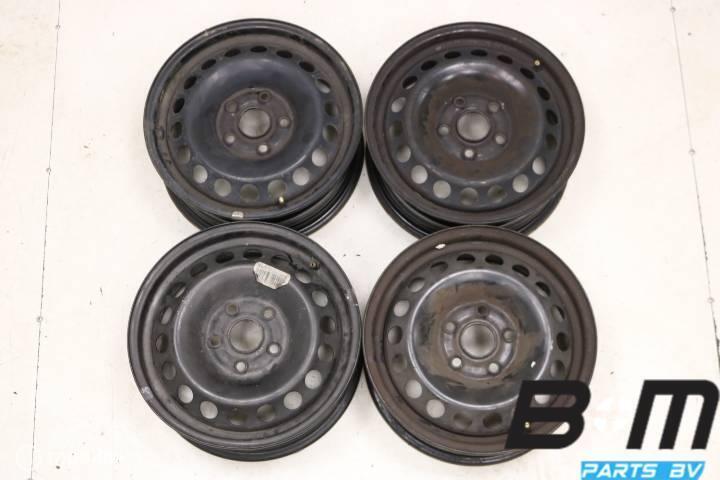 Originele 15 inch stalen velgen VW Golf 5 1K0601027C, Auto-onderdelen, Banden en Velgen, Velg(en), Gebruikt