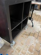 Zwarte kast, Huis en Inrichting, Kasten | Roldeurkasten en Archiefkasten, Ophalen, Gebruikt