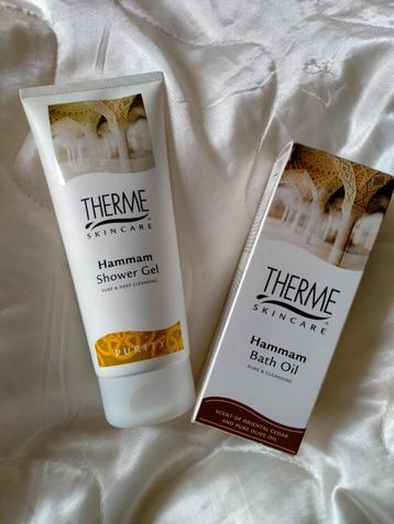 Douchegel en badolie: Therme Hammam met olijfolie. beschikbaar voor biedingen