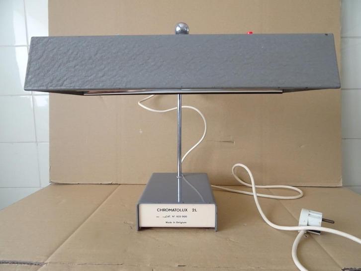 Vintage industriële lamp bureaulamp design lamp Chromatolux, Antiek en Kunst, Curiosa en Brocante, Ophalen of Verzenden