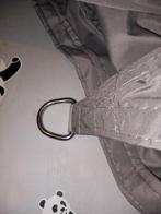 Schaduwdoek zeil 5m op 5m met 4 ringen kleur taupe, Tuin en Terras, Ophalen