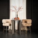 NIEUWE BARKRUK Hair brown of beige met champagne onderstel, Huis en Inrichting, Ophalen, Nieuw, Stof