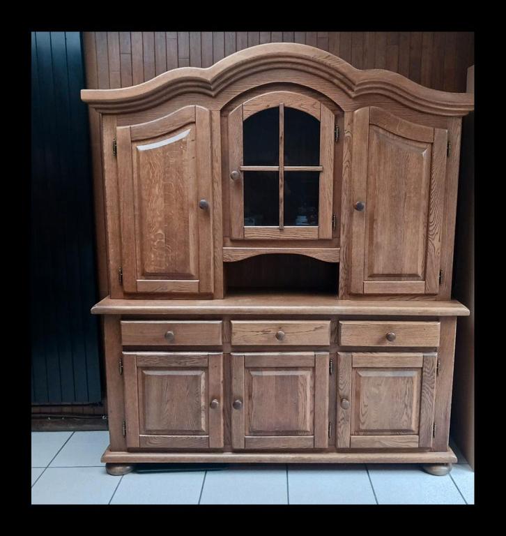 Buffetkast volle eik, Huis en Inrichting, Kasten | Buffetkasten, Gebruikt, Ophalen