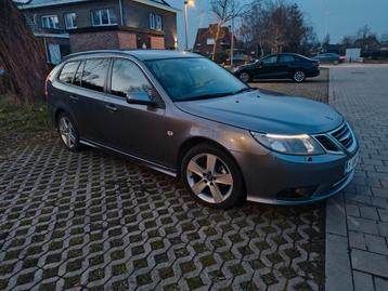 Prachtige Saab 9.3 Sportcombi Vector Edition uit 2010, Autos, Cuir, Argent ou Gris, Achat, Carnet d'entretien