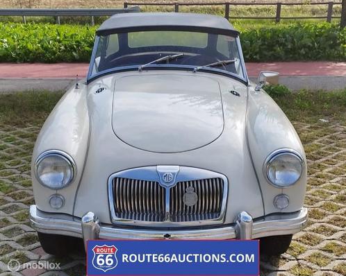 MG MGA Cabriolet - 1959 | Route 66 Auctions, Auto's, Oldtimers, Bedrijf, Te koop, Lederen bekleding, MG, Benzine, Overige carrosserie