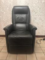 Lederen relax,sta op zetel., Ophalen, Zo goed als nieuw, Leer