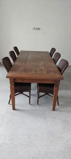 Table de salle à manger coloniale, 100 à 150 cm, Koloniaal Klooster, Rectangulaire, Autres essences de bois