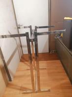 Portant Professionnel 4 Bras - Chromé - Extensible 170cm, Enlèvement