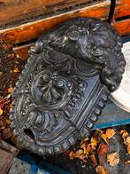 Antieke zwarte gietijzeren kolenbak, Tuin en Terras, Ophalen, Gebruikt