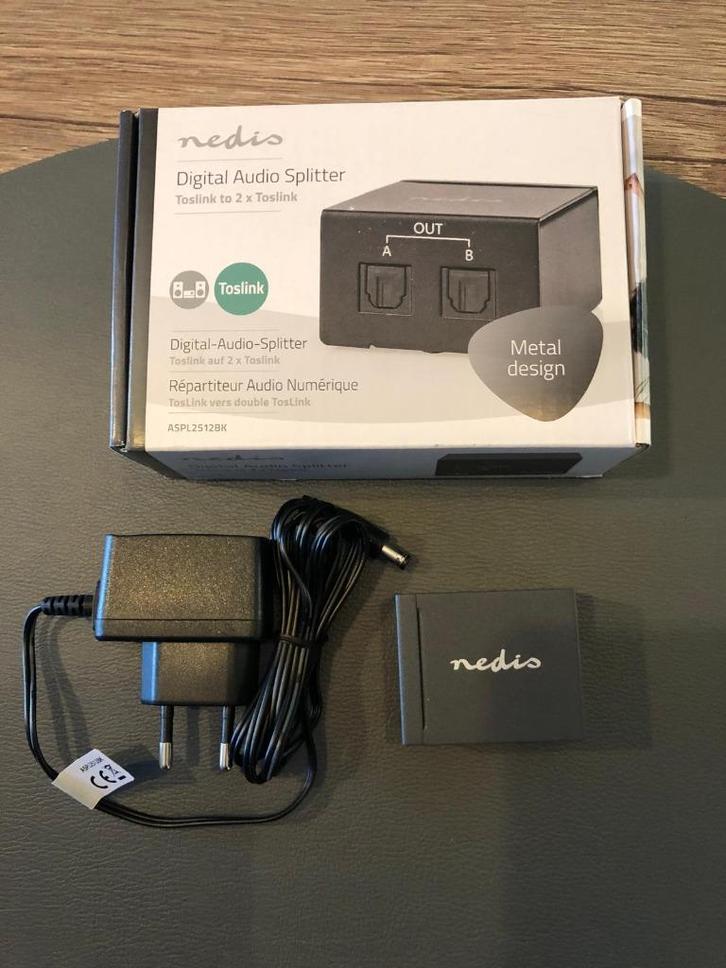 Digital Audio Splitter Nedis (nieuw), Audio, Tv en Foto, Professionele apparaten, Nieuw, Audio, Ophalen of Verzenden