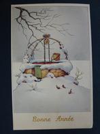 oude prentkaart Bonne Année onbeschreven, Verzamelen, Ophalen of Verzenden, Ongelopen, Feest(dag)