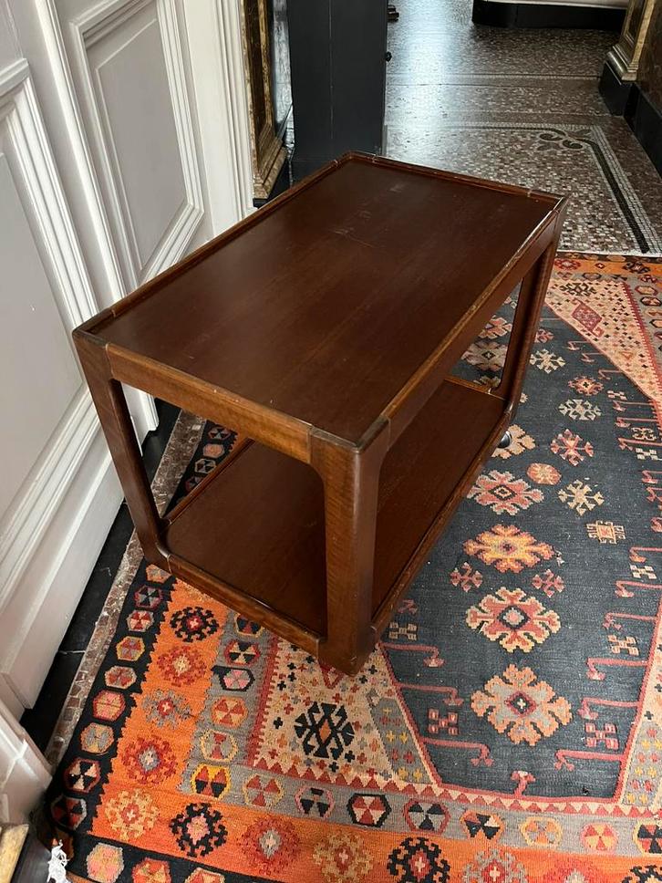VINTAGE TAFEL BIJZETTAFEL TROLLEY BAR DEENS DESIGN, Antiek en Kunst, Antiek | Meubels | Tafels, Ophalen