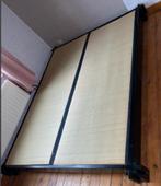 Lit futon, Huis en Inrichting, Slaapkamer | Bedden, 160 cm, Overige materialen, Beige, Gebruikt