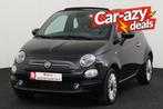 Fiat 500C 1.0 CLUB MHEV - VESUVIO BLACK/BORDEAUX TOP 1.0 CLU, Auto's, Voorwielaandrijving, 4 zetels, Stof, Gebruikt