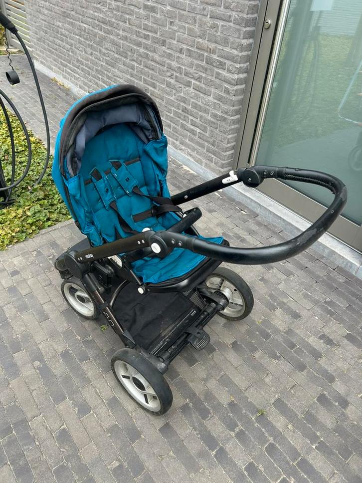 Mutsy Evo 3 in 1 + extra's, Kinderen en Baby's, Kinderwagens en Combinaties, Gebruikt, Combiwagen, Mutsy, Luchtbanden, Verstelbare duwstang