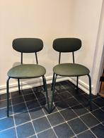 2 Groene stoelen, Huis en Inrichting, Stoelen, Ophalen, Gebruikt, Overige kleuren, Twee