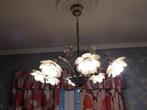 Lustre 8 lampes, Huis en Inrichting, Lampen | Kroonluchters, Gebruikt, Metaal, Ophalen