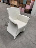 set van 6 Witte rotan armstoelen - LLoyd Loom Collection, Huis en Inrichting, Stoelen, Gebruikt, Wit, Riet of Rotan, Vijf, Zes of meer stoelen